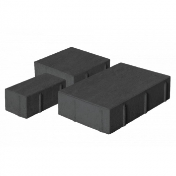 Тротуарная плитка Нобетек Новый город (1НГ6ф) Черная