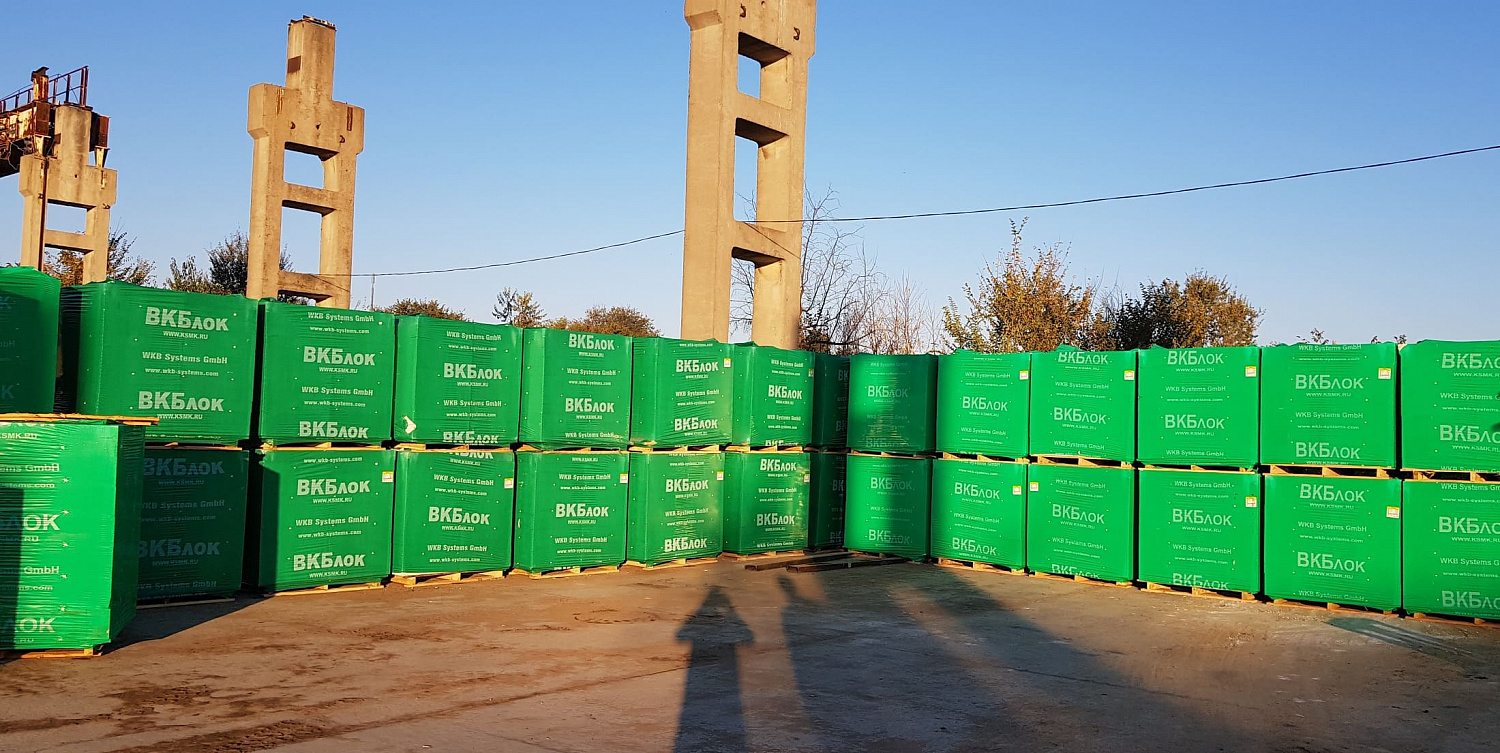 Газосиликатные U-блоки (П-блоки) ВКБлок 500х400х250, D500